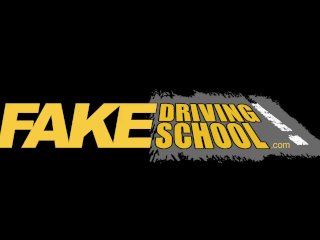 Fake Driving School Slim hot redhead minx fucks better then she drives screenshot number 0
