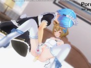 Preview 3 of Felix X Rem Re zero hentai femdom anal vibrator trap custom maid 3d 2 COM