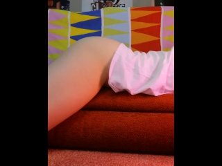 ftm trans twink humping pillow + orgasm