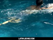 Preview 3 of LatinLeche - Fucking A Muscular Latino Boy By The Pool