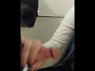 Goth_girlfriend gives head in apublic restroom