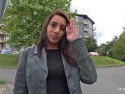 Preview 3 of GERMAN SCOUT - SAGGY TITS TEEN SEDUCE TO FUCK AT STREET CASTING IN GERMANY