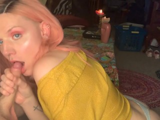 Pink Hair, Cock Sucking, Makeup, and Toys
