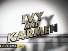 Brazzers - Busty tattoed pornstars Ivy Lebelle & Karmen Karma Share cock in - Screenshot 1 of 16 - Big Dick