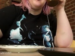 eat cake with me in my school's cafeteria