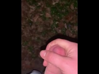 Jerking off outside