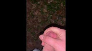 Jerking off outside