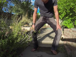 pants pissing, pee, pants wetting, masturbate