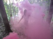 Preview 3 of Public forest outdoor masturbation