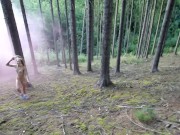 Preview 5 of Public forest outdoor masturbation