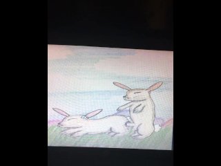 sketch animation, easter bunny fuck, cartoon, creampie