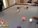 BANGBROS - Zoey Holloway Plays With Rico Strong's Big Black Pool Stick Dick