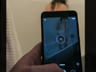 Teen stepsister caught masturbating 