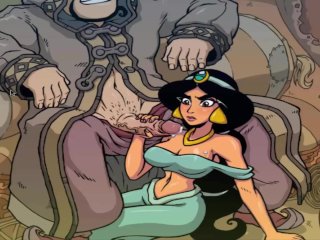 disney princess, cartoon, princess jasmine, big tits