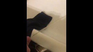 Pissing in ex’s bathtub