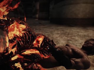 Skyrim_Female Monster Flame Atronach Porn