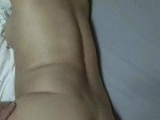 Preview 5 of My stepbrother fuck me while I'm in bed,  cum on my ass
