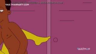 Мардж Симпсон изменяет Гомеру с черным членом