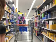 Preview 1 of A Real Freak recording Hot chick at Walmart - Lexi Aaane