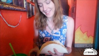 Eating A Cum Taco And Getting A Blowjob In Public