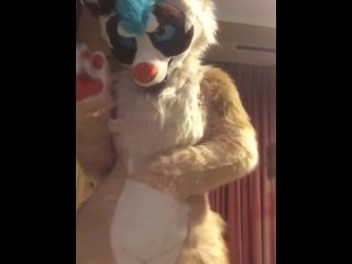 Fursuit striptease