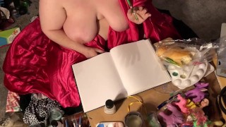 Boobs Ross - Demon Eating a Sandwich Speed Sketch