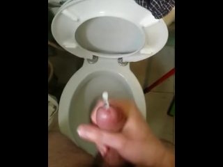 Cumming again in the bathroom.