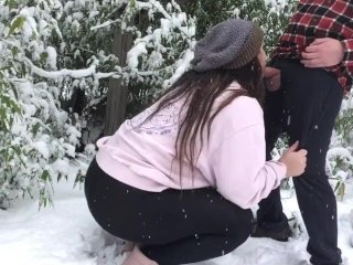 Horny Canadians_in the Snow Behind the Scenes of_our Blow in the Snow Vid