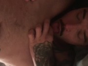 Preview 2 of Bareback Threesome Gay FTM Seth Knight Chris Knight