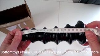 Unboxing: CHGD-27 Dildo PAGODA Analplug wie Analkugeln (Bottomtoys)