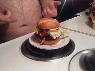 chubby, solo male, funny, hardcore eating