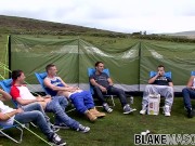 Preview 5 of British studs take their dicks out during outdoor picnic