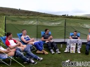 Preview 6 of British studs take their dicks out during outdoor picnic