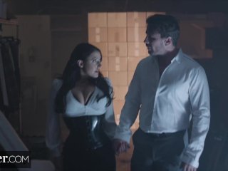 Deeper. Angela White Lures Each Man In to Take Their Turn screenshot number 0