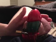 Preview 1 of 2 weeks in chastity has his balls so blue and swollen, he Begs to cum