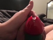Preview 6 of 2 weeks in chastity has his balls so blue and swollen, he Begs to cum