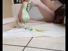 Feet stuff- tingle sensational scrunch acrylic drip rub satisfying- fetish