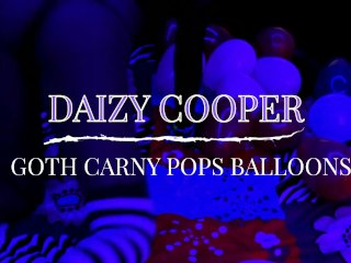 goth teen, balloons, small tits, Daizy Cooper