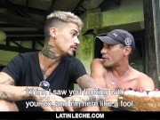 Preview 4 of LatinLeche - Five Latino Studs Fuck At A Birthday Party