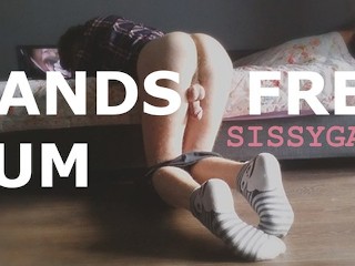 Teen Hands Free Cums Tout En Regardant Du Porno - Amateur Sissygasm