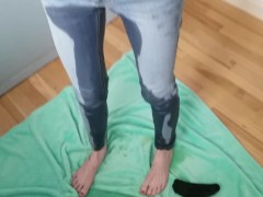 Norma wets her jeans, then gets pissed on