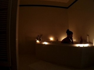 Petite Girlfriend´s Bathtime Voyeur. A must see Teen Fantasy.