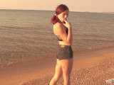 Morning blowjob with cutie teen on the beach. RadkoSports