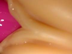 Jessica Drake pussy: fleshlight and anal plug alone at home. POV sex tape
