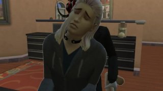 Sims gay follando en la encimera de la cocina