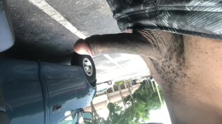A Little Stroking In Front Of Family Dollar
