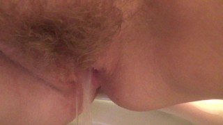 Pissing With My Hairy Pussy