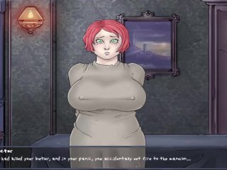 redhead, female reading, sfw, lets play hentai