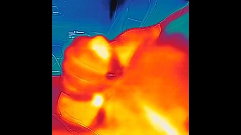 Flir cumming in car thermal video