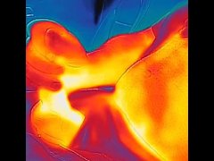 Flir cumming in car thermal video
